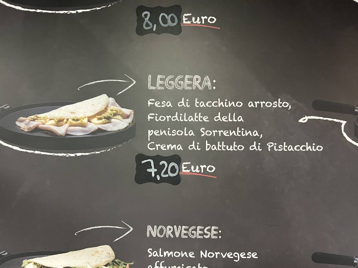 Menu di La Piadella 