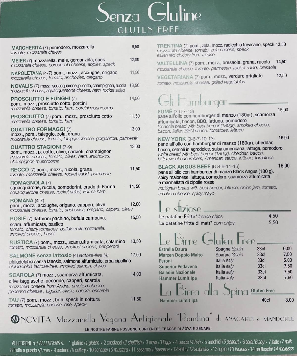 Menu di Byron 