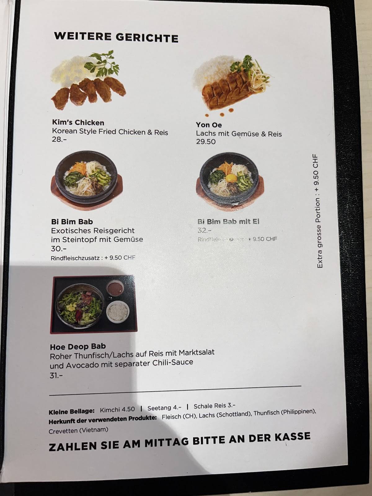 Menu di Arirang 