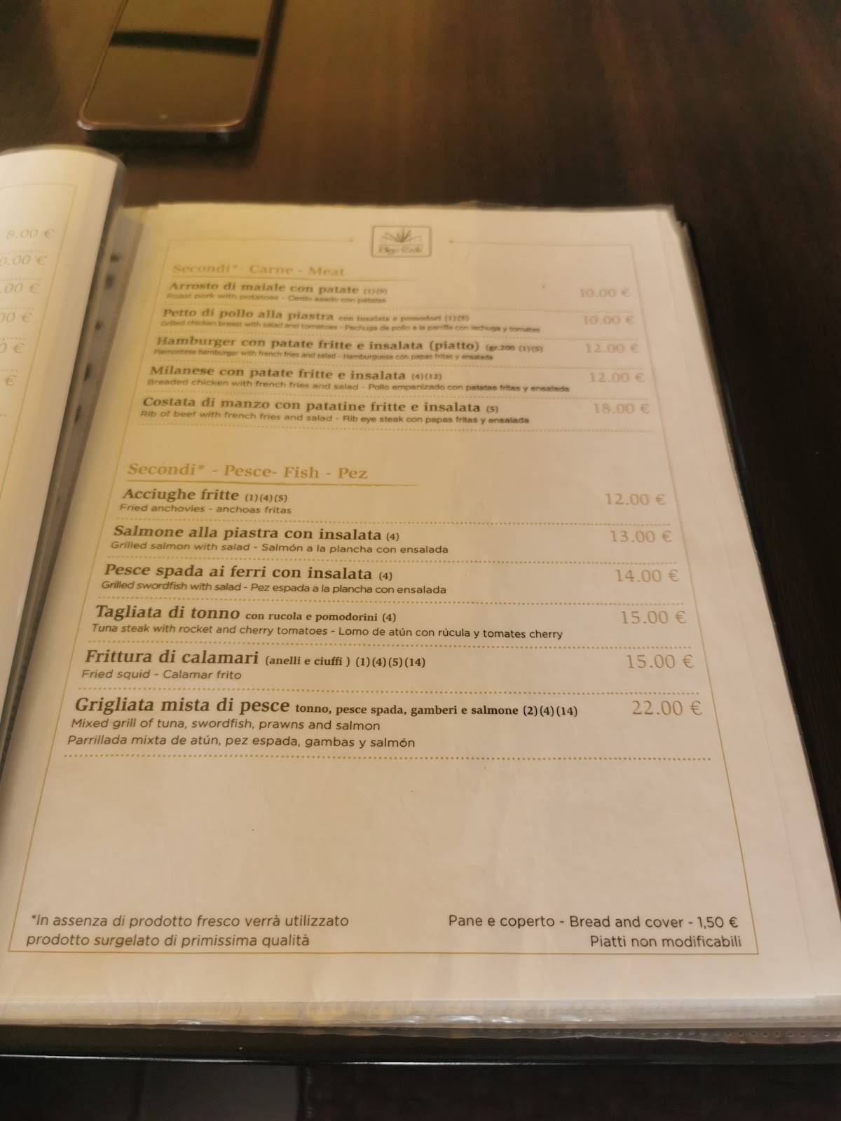 Menu di Bigo Cafè 