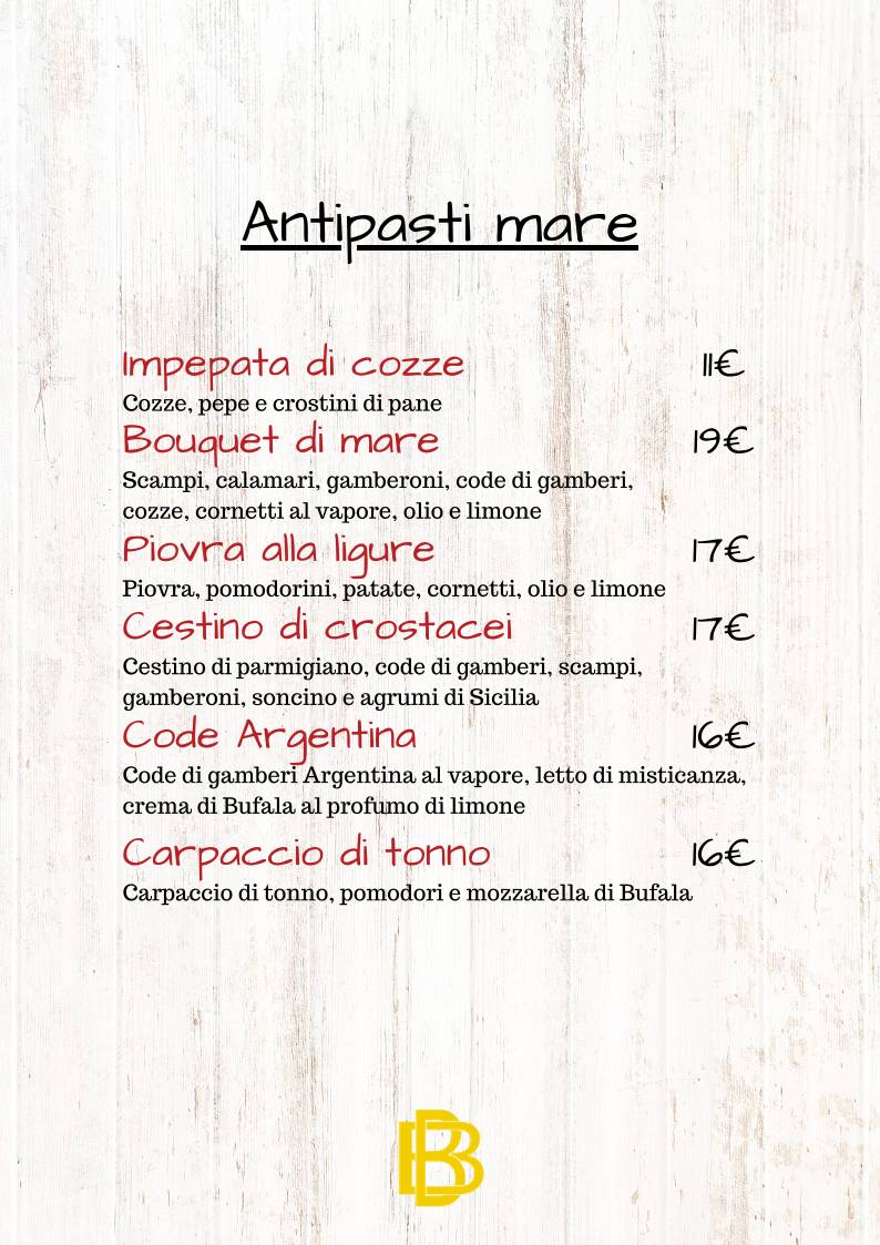 Menu di Billa's 