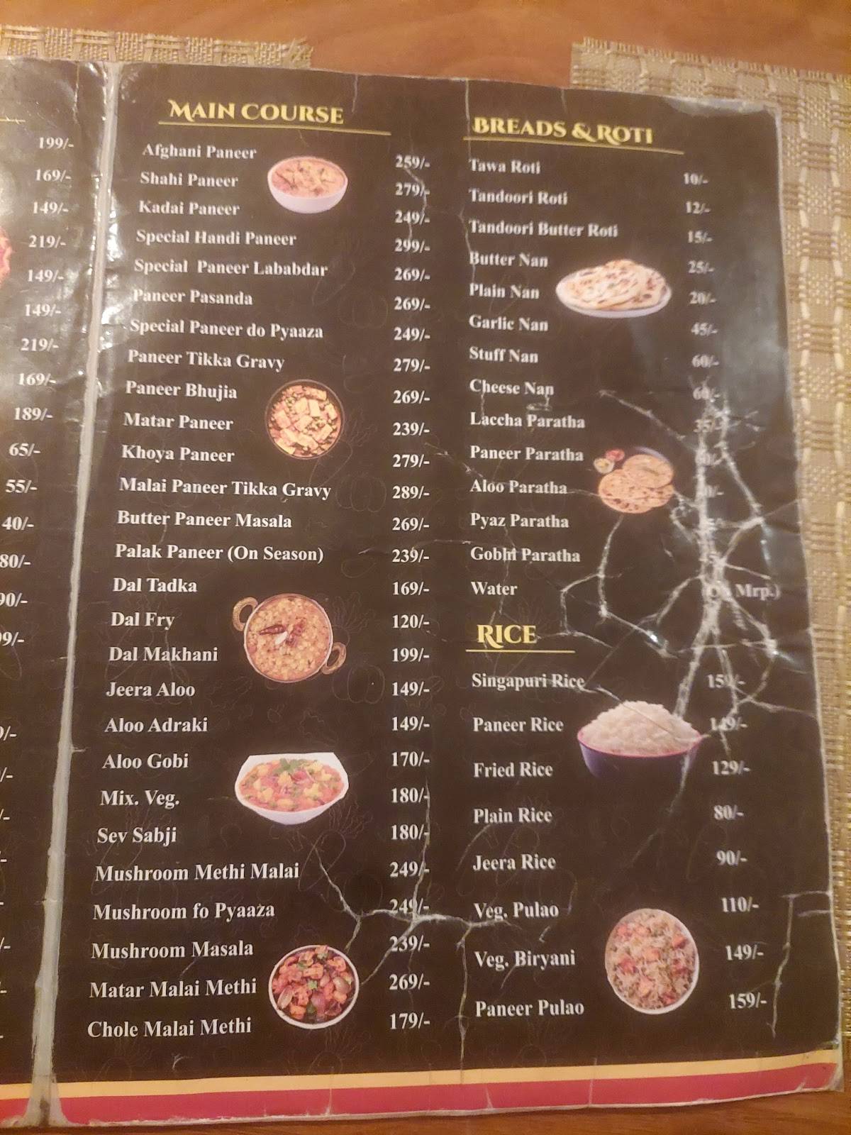 Bindass Cafe And Restaurants menu