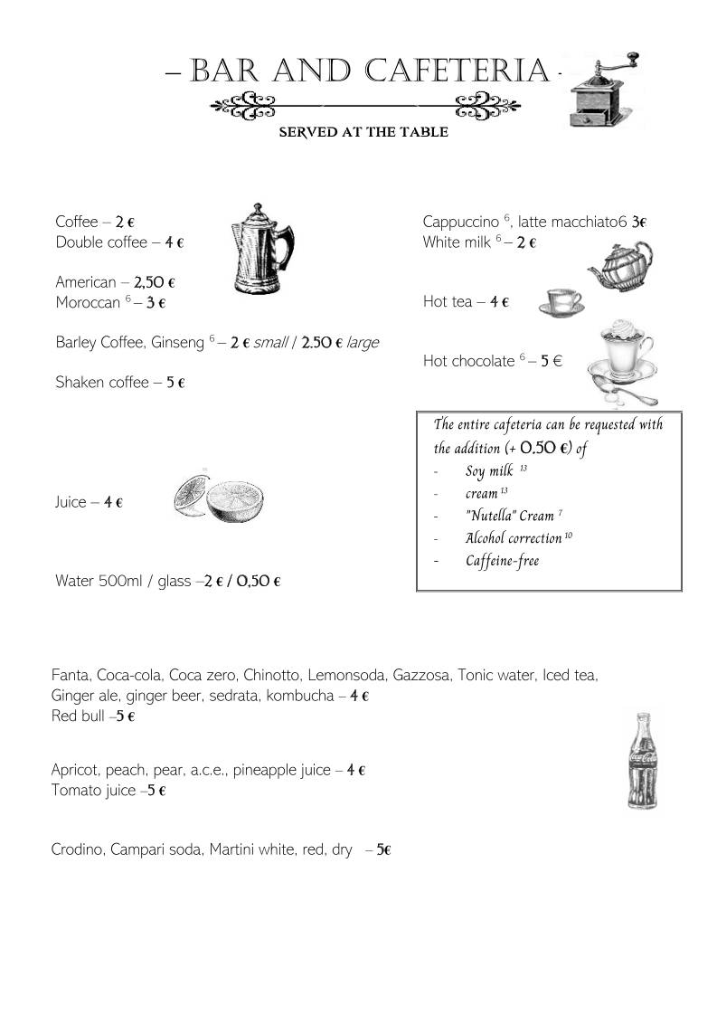 Menu di Bistrò 