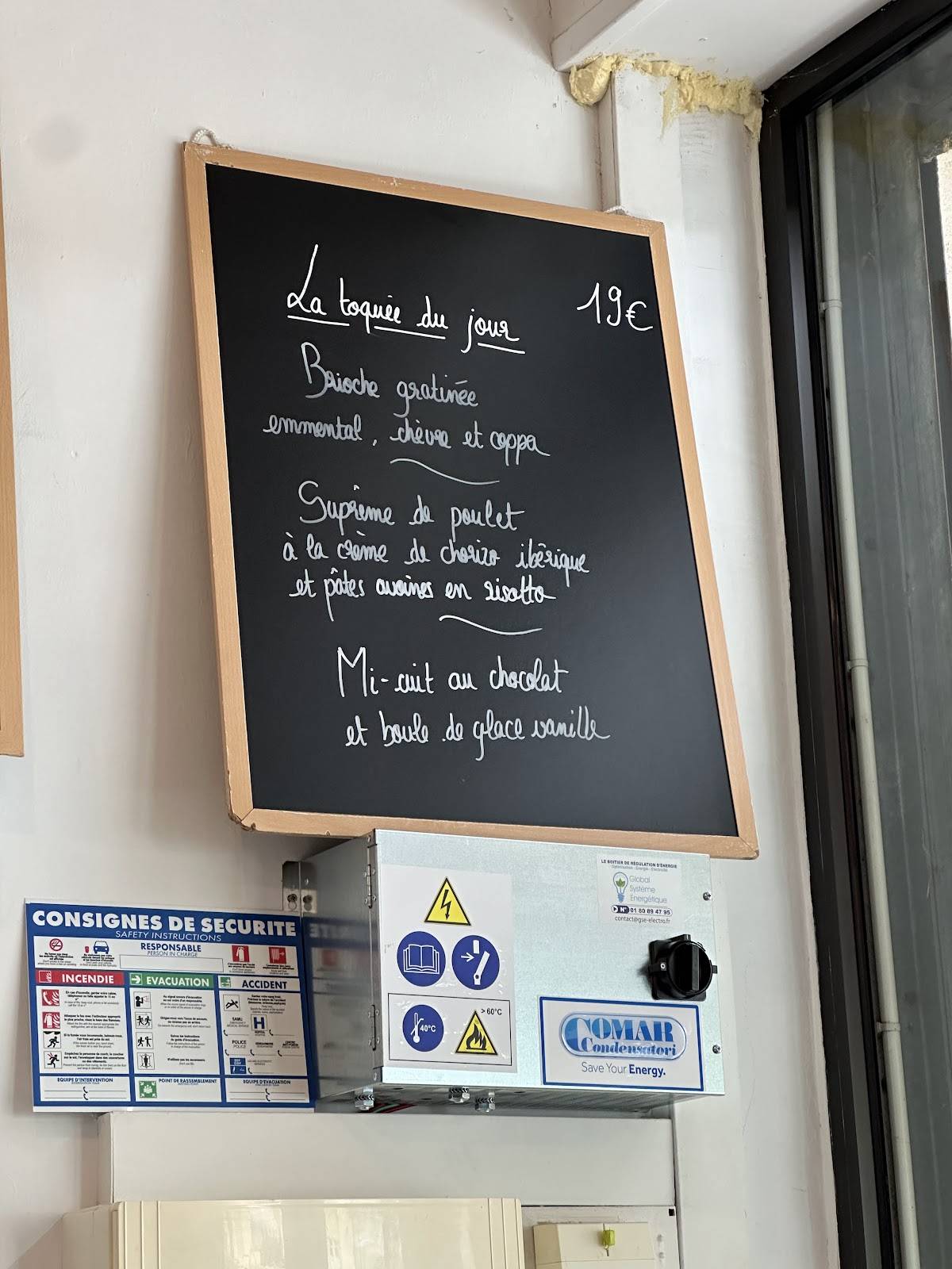 Menu de Bistro Toqué Anglet
