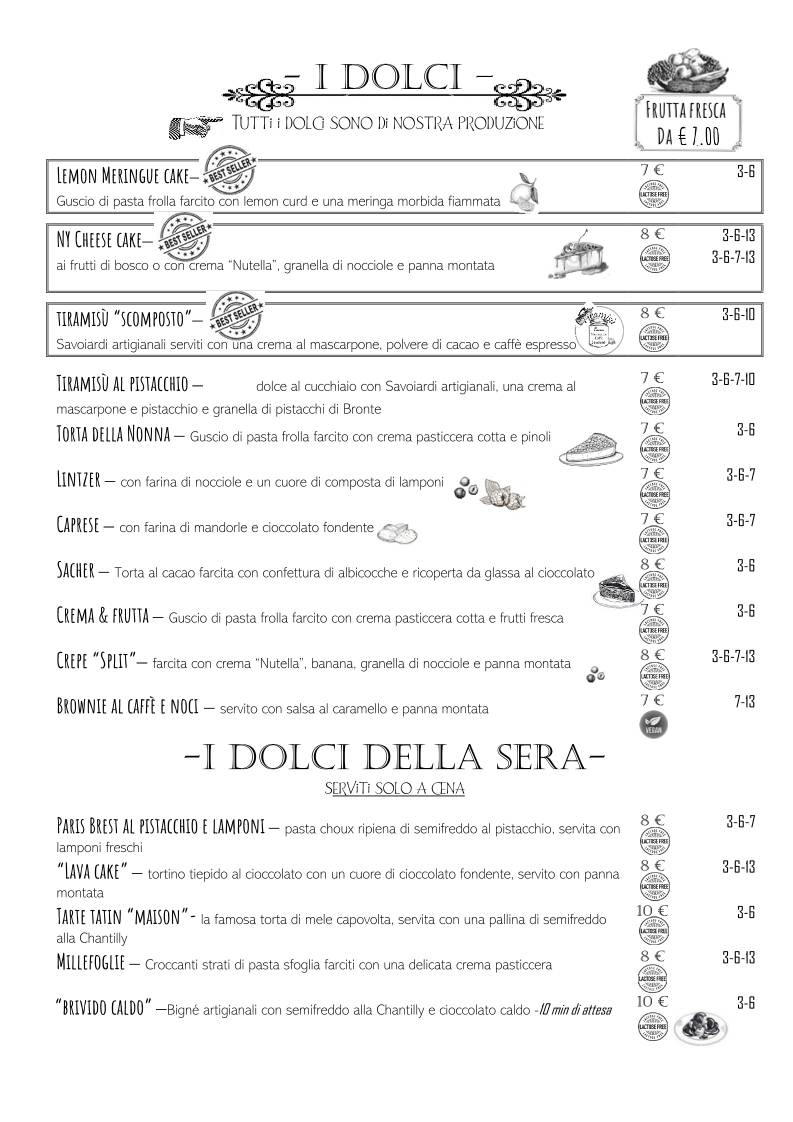 Menu di Bistrò 