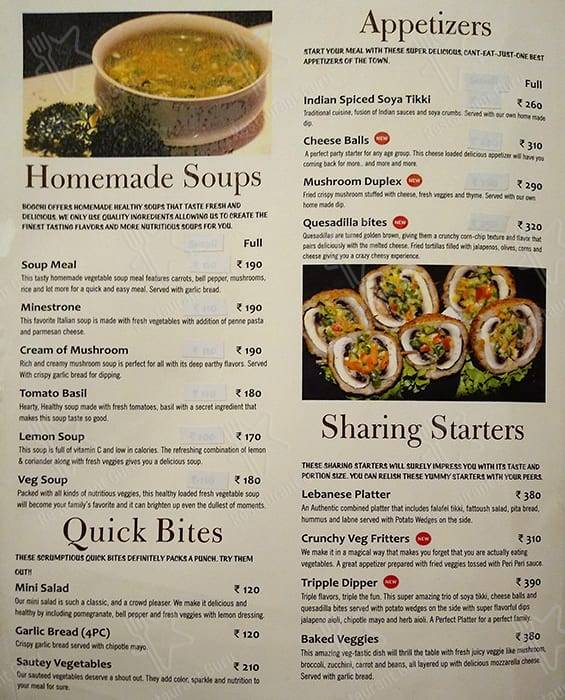 Cafe Bogchi menu