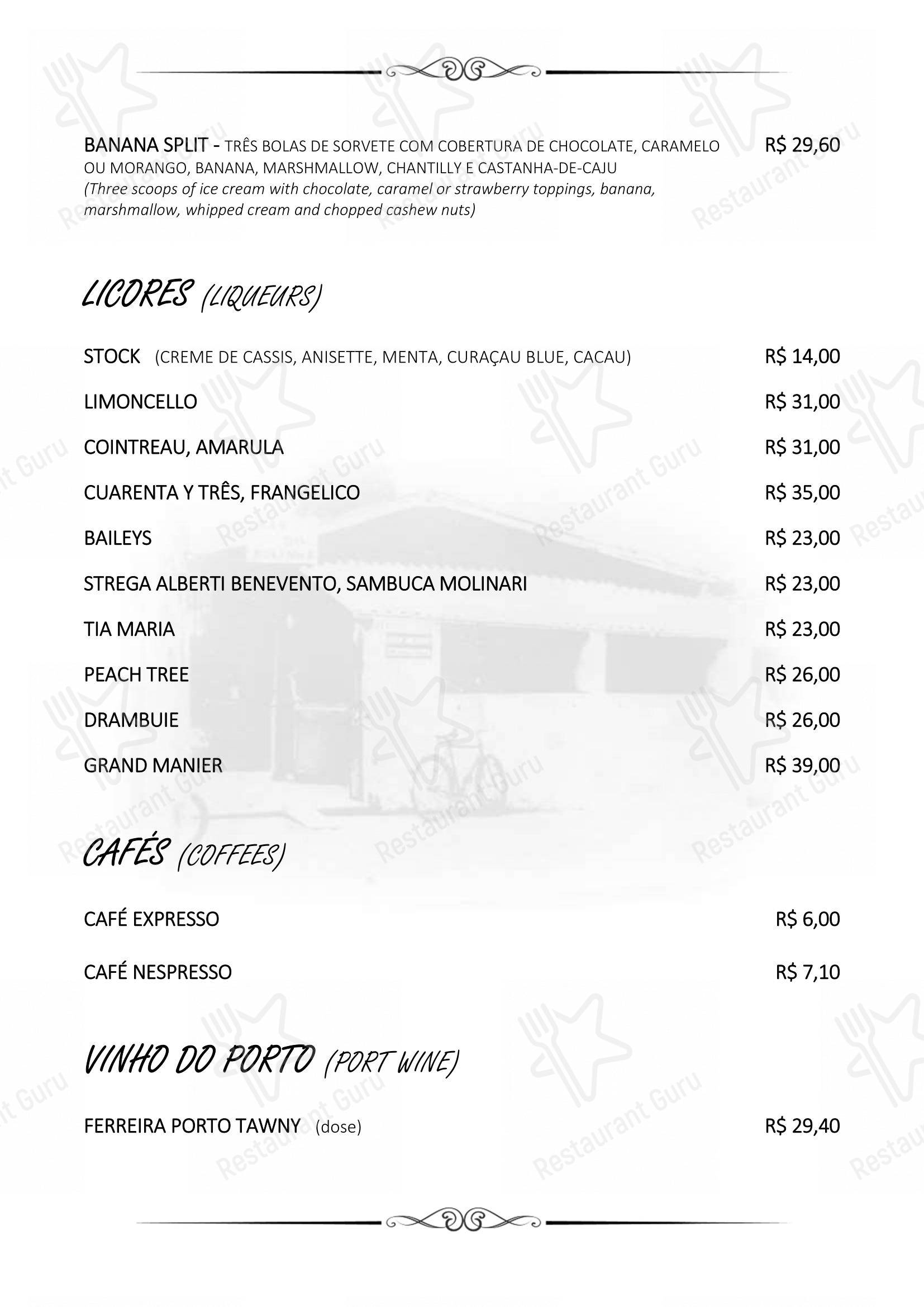 Коктейльная карта para Bolinha Restaurante restaurante