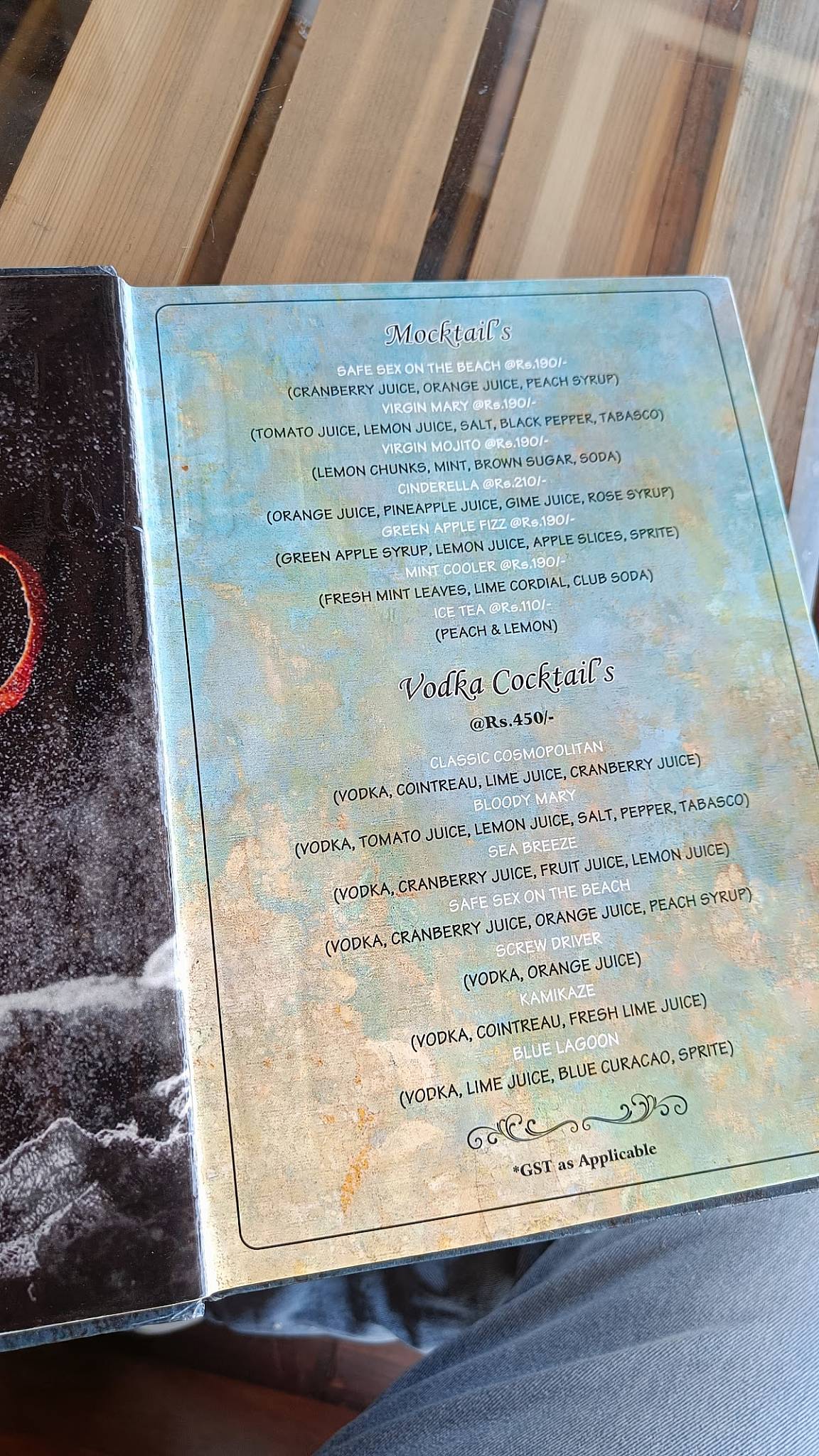 Bollywood Spices menu