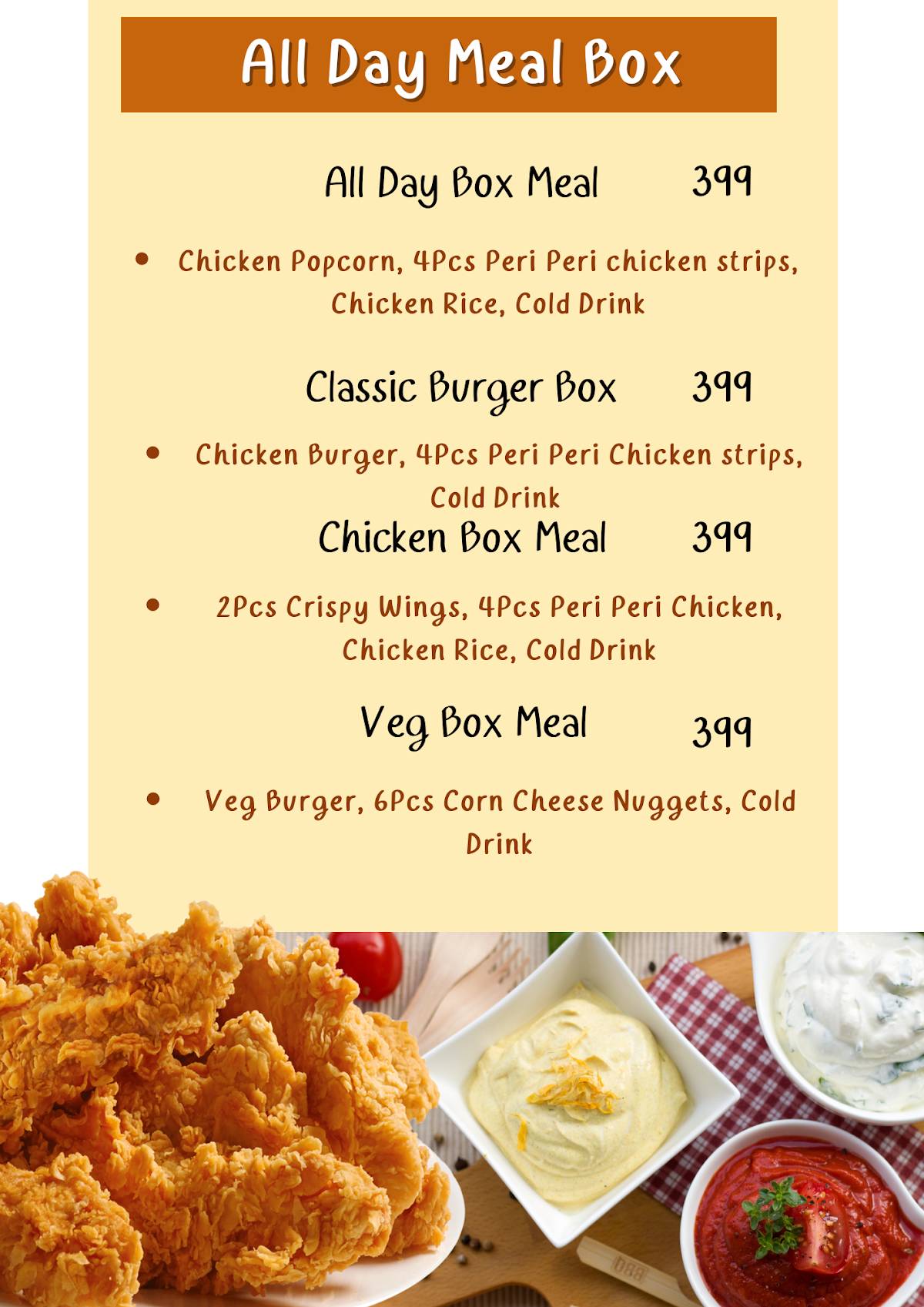 Foodcostas menu