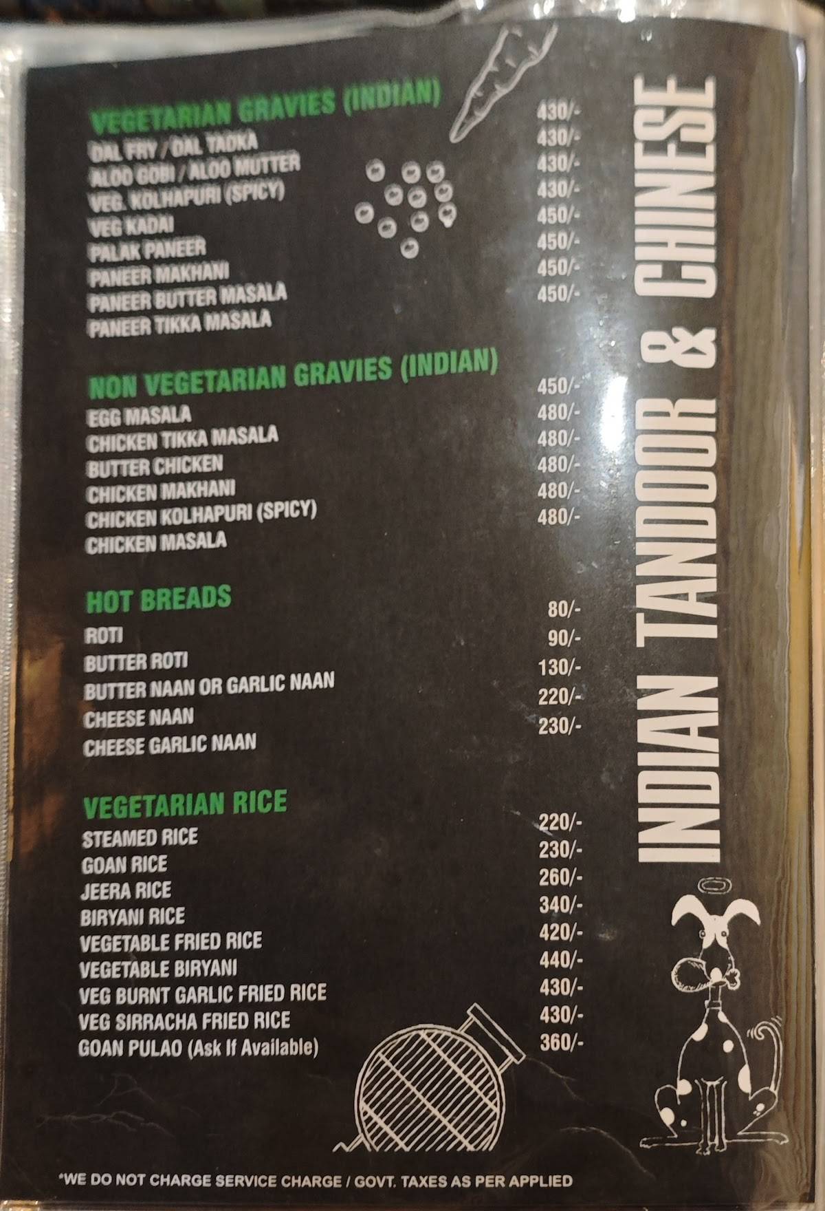 Britto’s Restaurant at Baga Beach – Iconic Seafood & Cocktail Bar Since 1965 menu