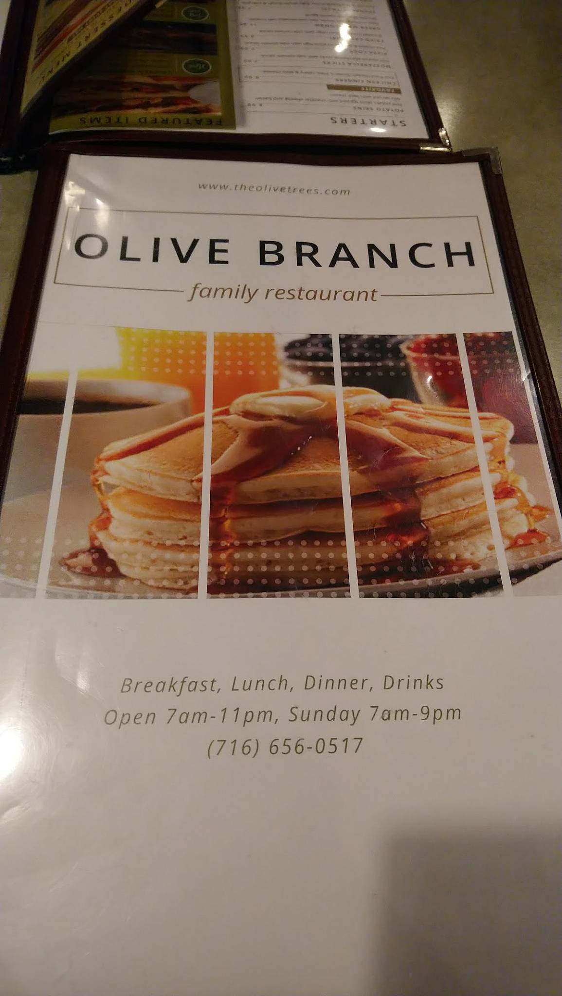 Menu at The Olive Branch Family Restaurant, West Seneca, Union Rd