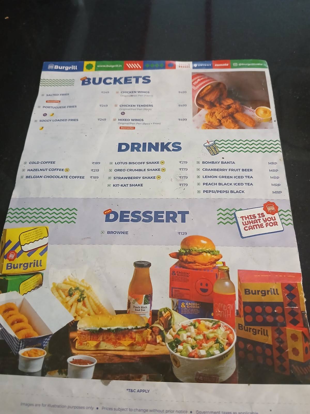 Burgrill - The OG's of Grilled Burgers menu