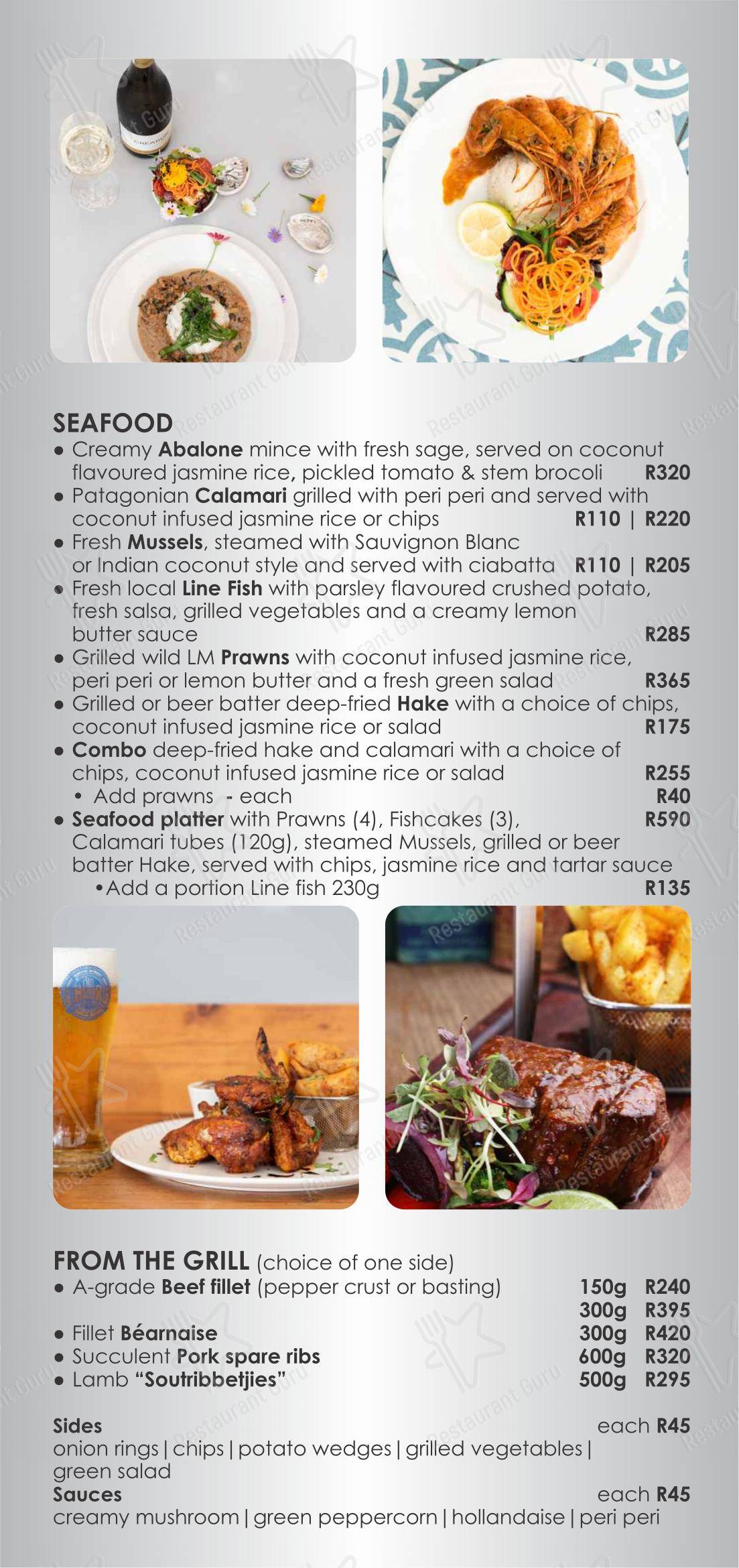 Коктейльная карта pour Burgundy Restaurant dans Hermanus