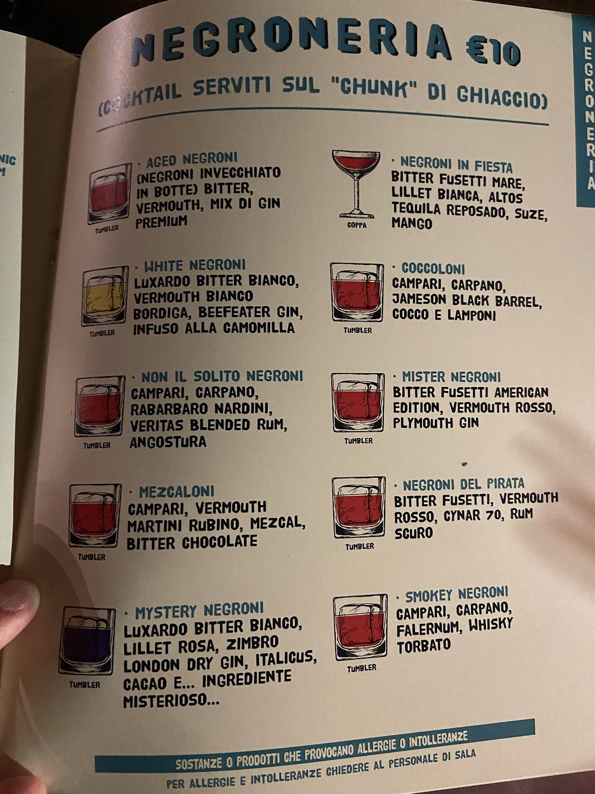 Menu de Busca Vida Ristorante & Cocktail Bar