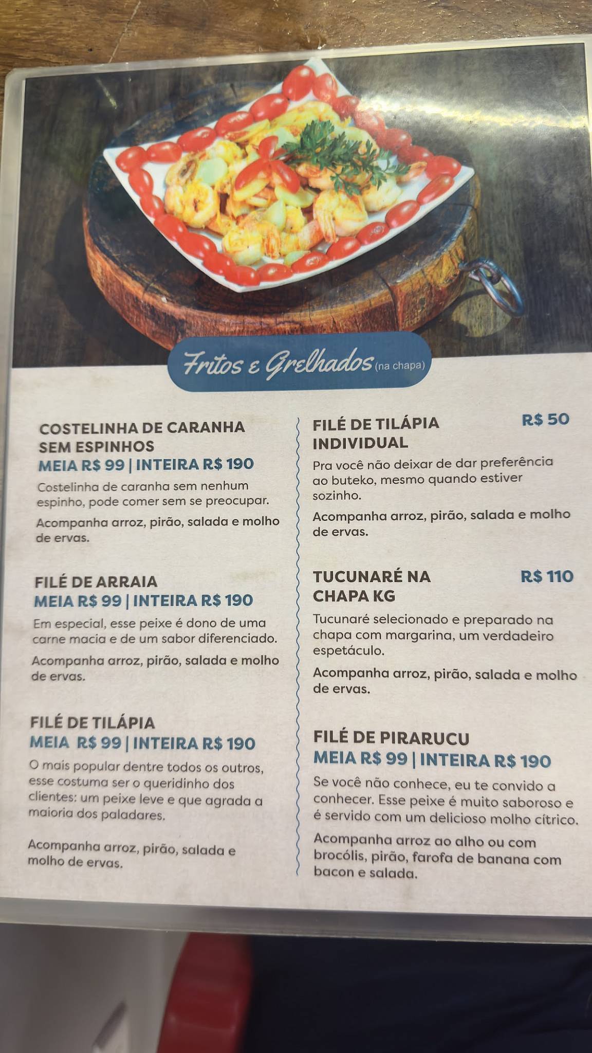 Buteko do Peixe cardápio