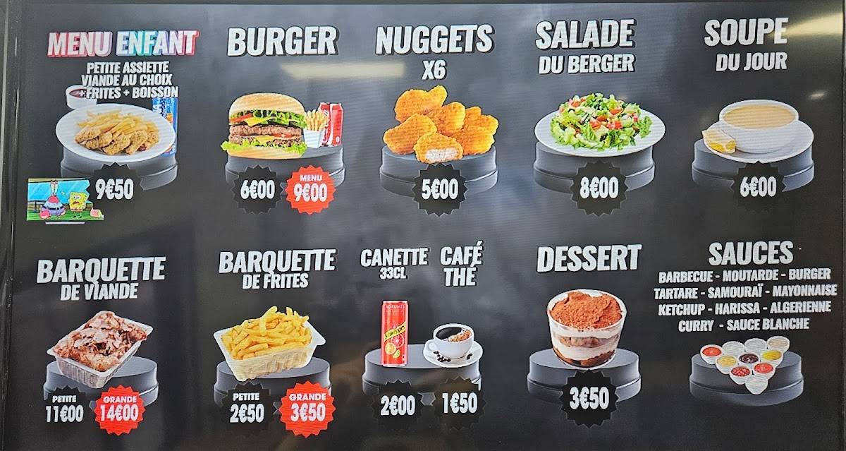 Menu de CHASSIEU KEBAB