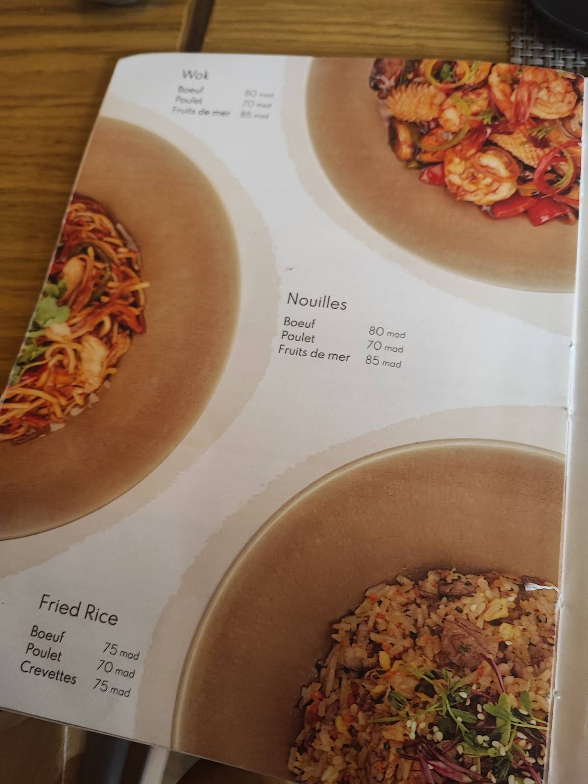 Menu de COSY SPOT RESTO