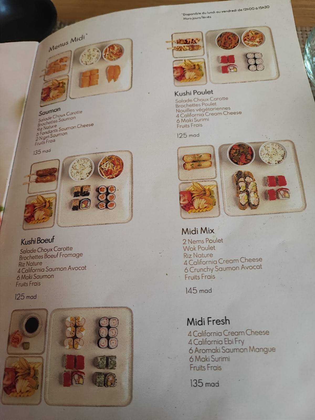 Menu de COSY SPOT RESTO