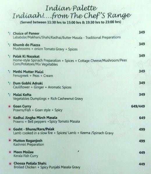 Café 24 - Mind Space Hotel menu