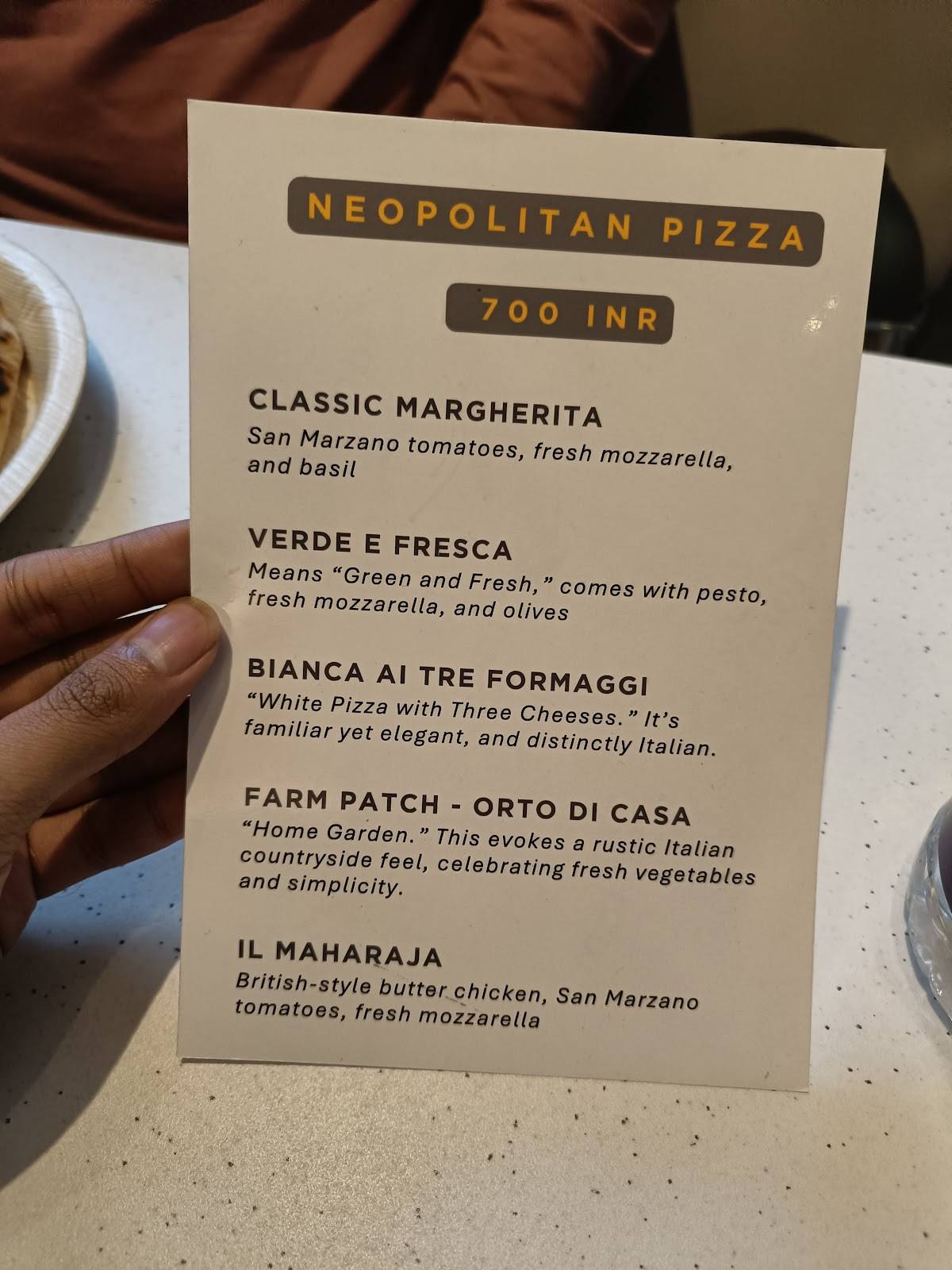 729 Grams Coffee Roasters menu