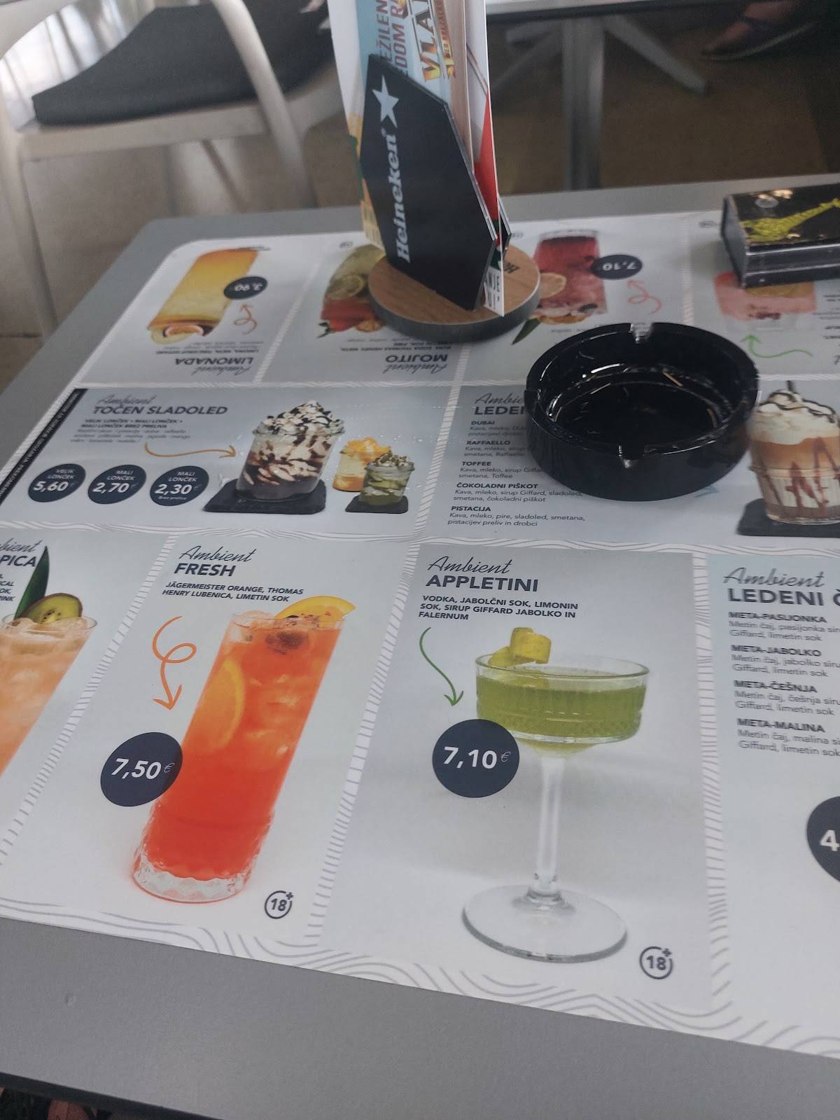Menu di Ambient Cafe 