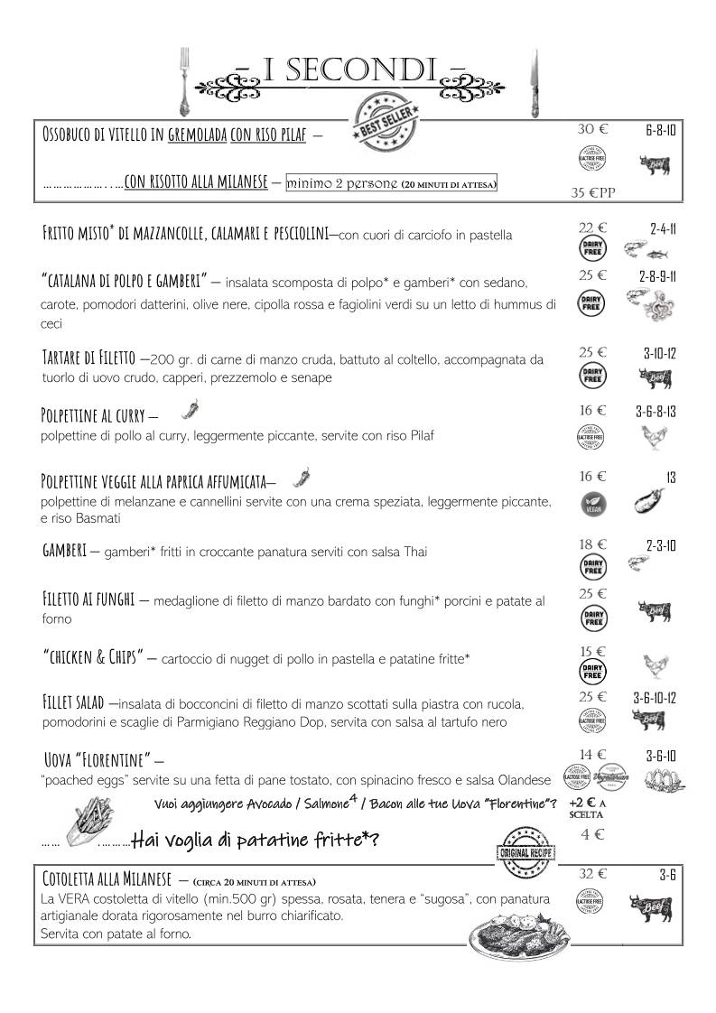 Menu di Bistrò 