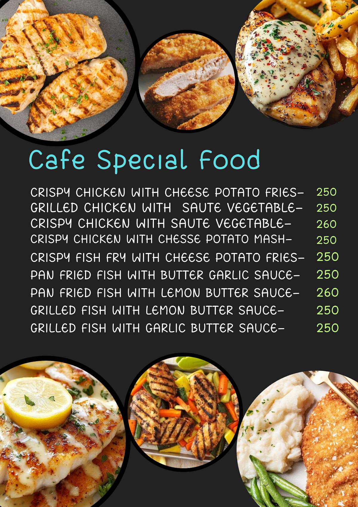 Chef shawarma menu
