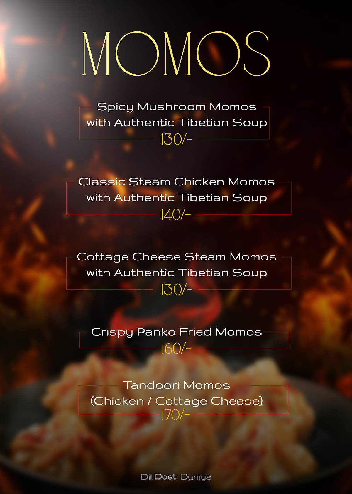 Cafe D3 & Restro menu