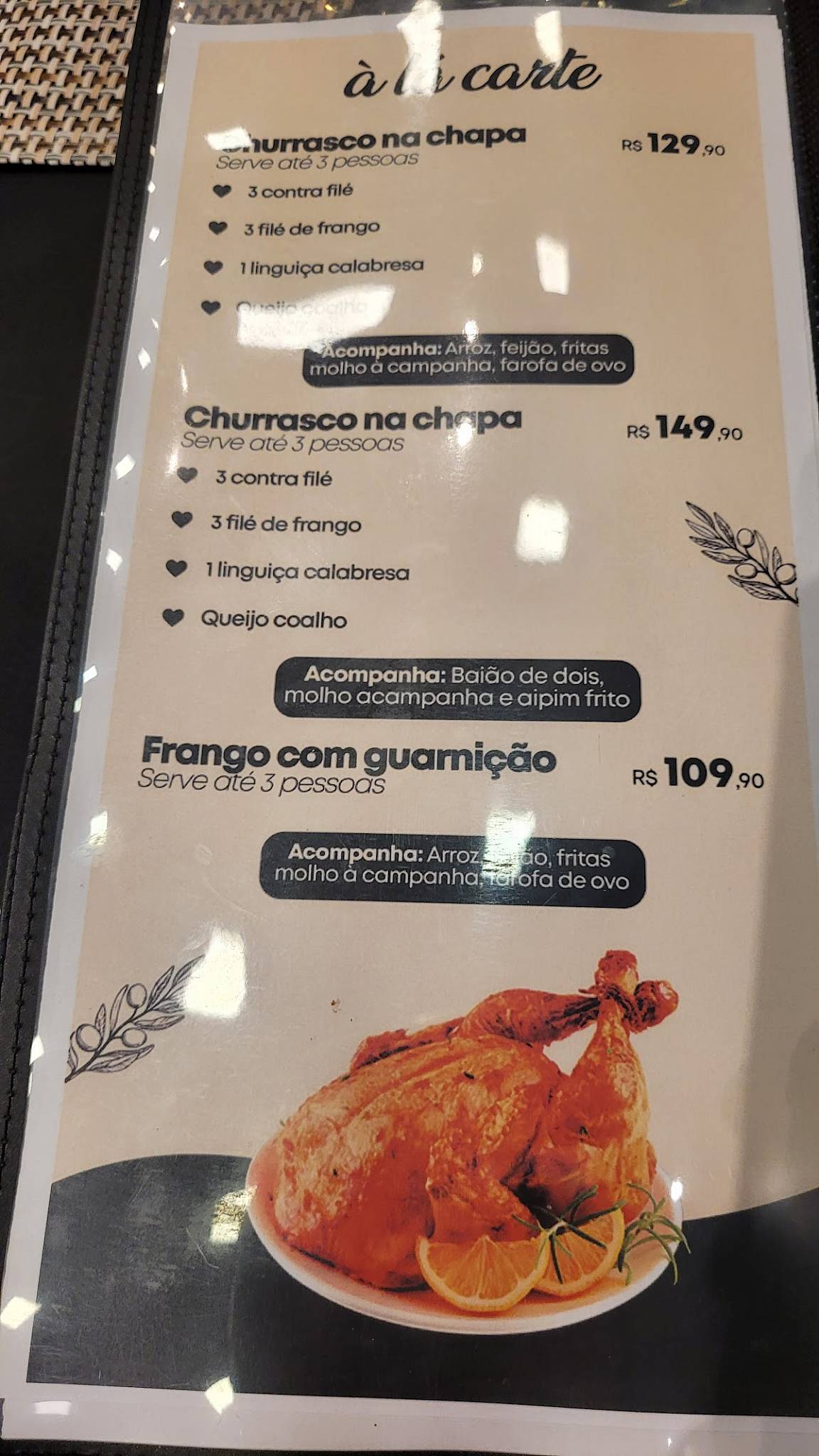 Padaria Empório do Barão cardápio
