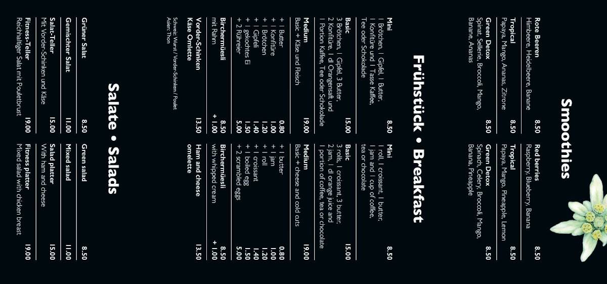 Menu di Fuchs Bäckerei 