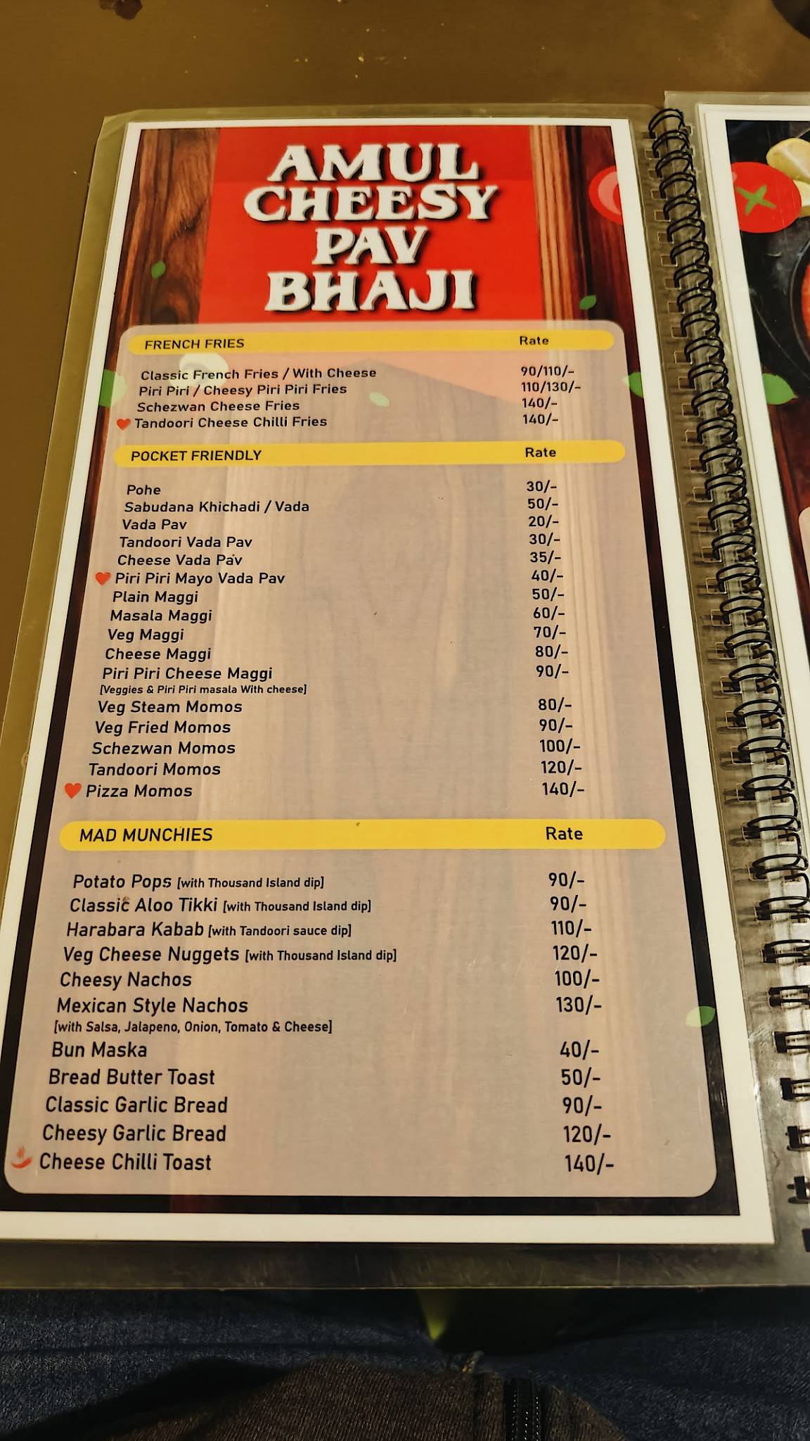 Krazy Cafe menu