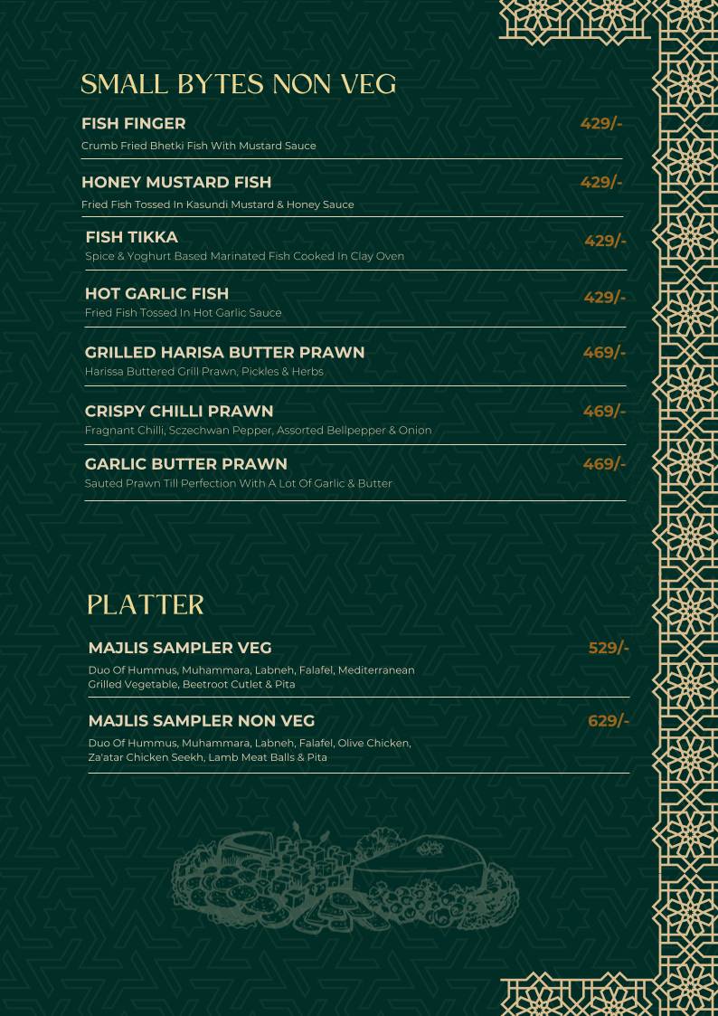 Majlis - The Terrace Talk menu