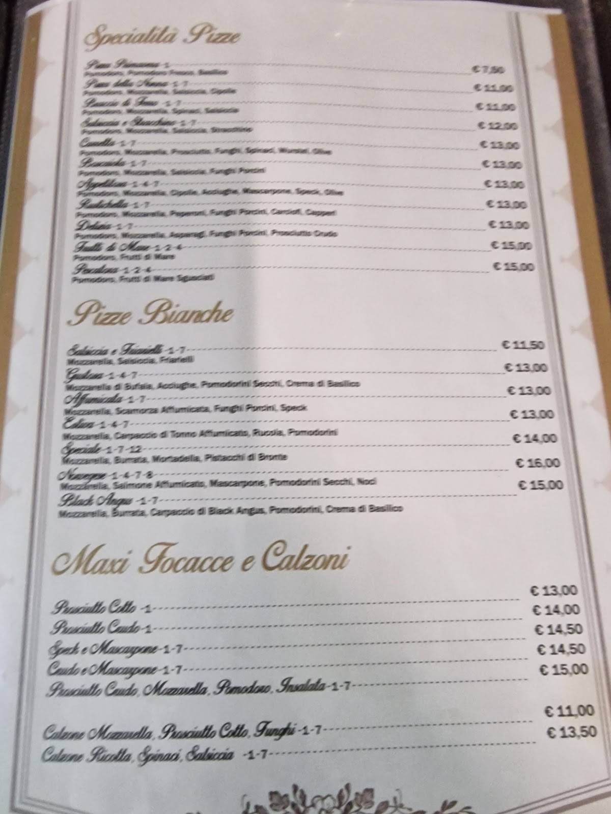 Menu di Ristorante La Carretta 