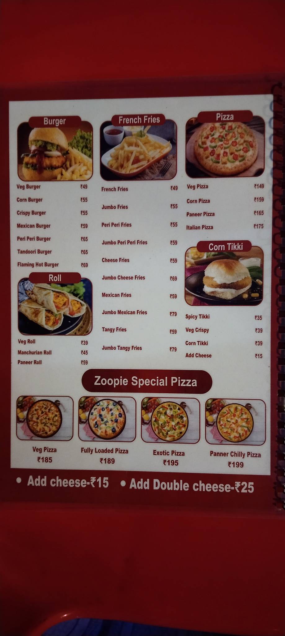 Sai krupa Food service , Zoop cafe,Badlapur west menu