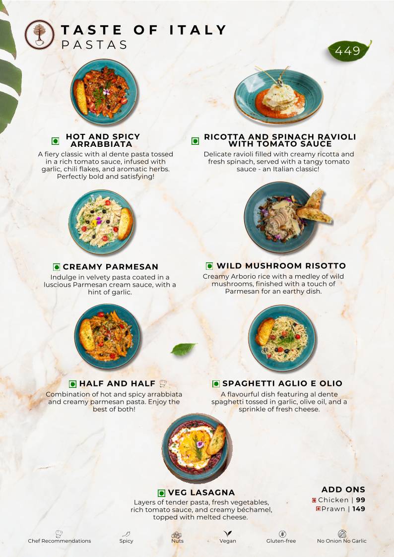 Sequoia Café menu
