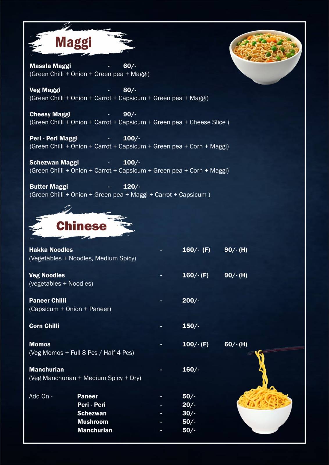 TeaMax Cafe Bilaspur menu