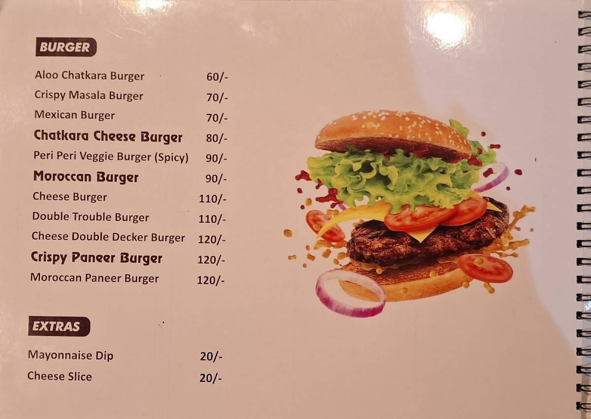 Cafe unity menu