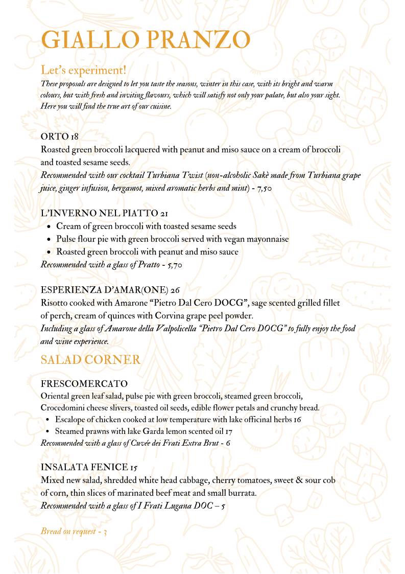 Menu di Caffetteria Pasticceria Bistrot La Fenice 