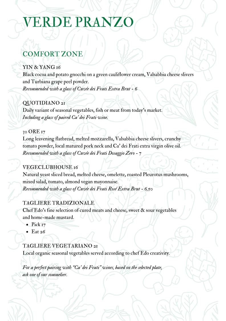 Menu di Caffetteria Pasticceria Bistrot La Fenice 