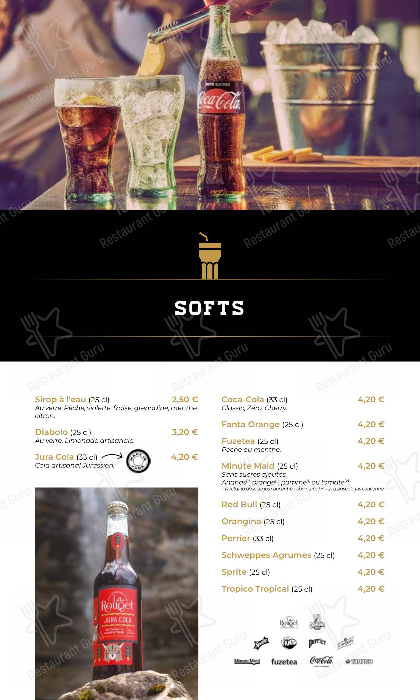 Callahan Pub & Brasserie Besançon dans Besançon - Menu