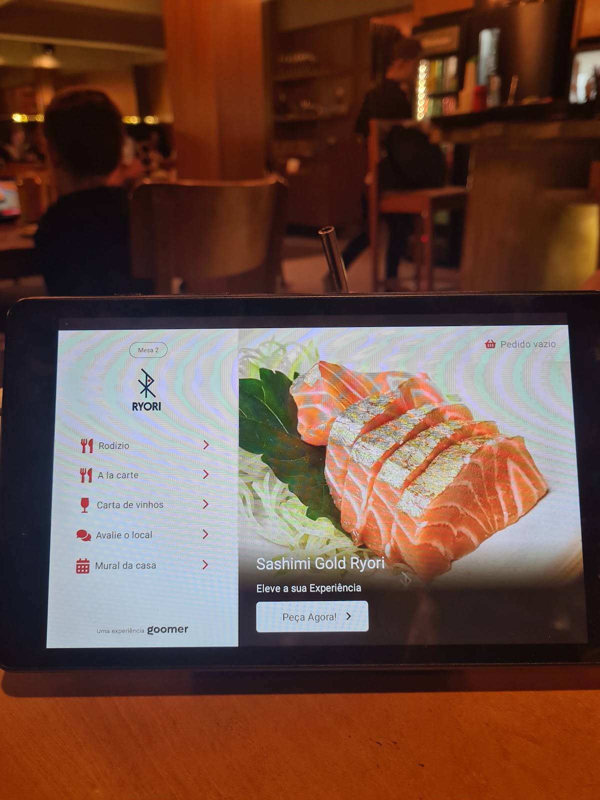 RYORI SUSHI E BAR cardápio