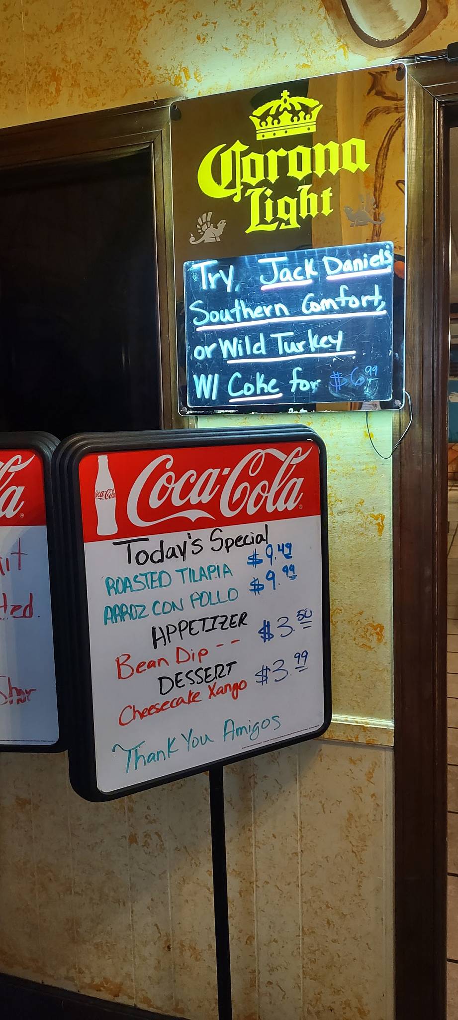 Menu at Cancun Mexican Restaurant, Greeneville