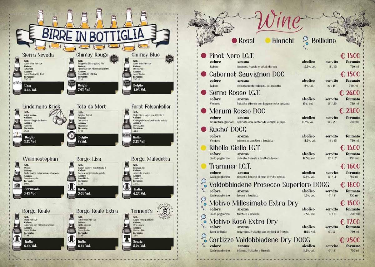 Menu di Il Capolinea Birreria Bistrò 