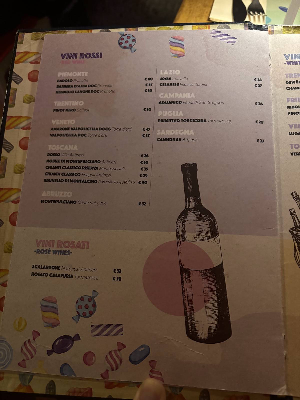 Menu di Caramella 