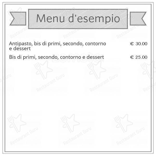 Menu di Cascina Cavriano 