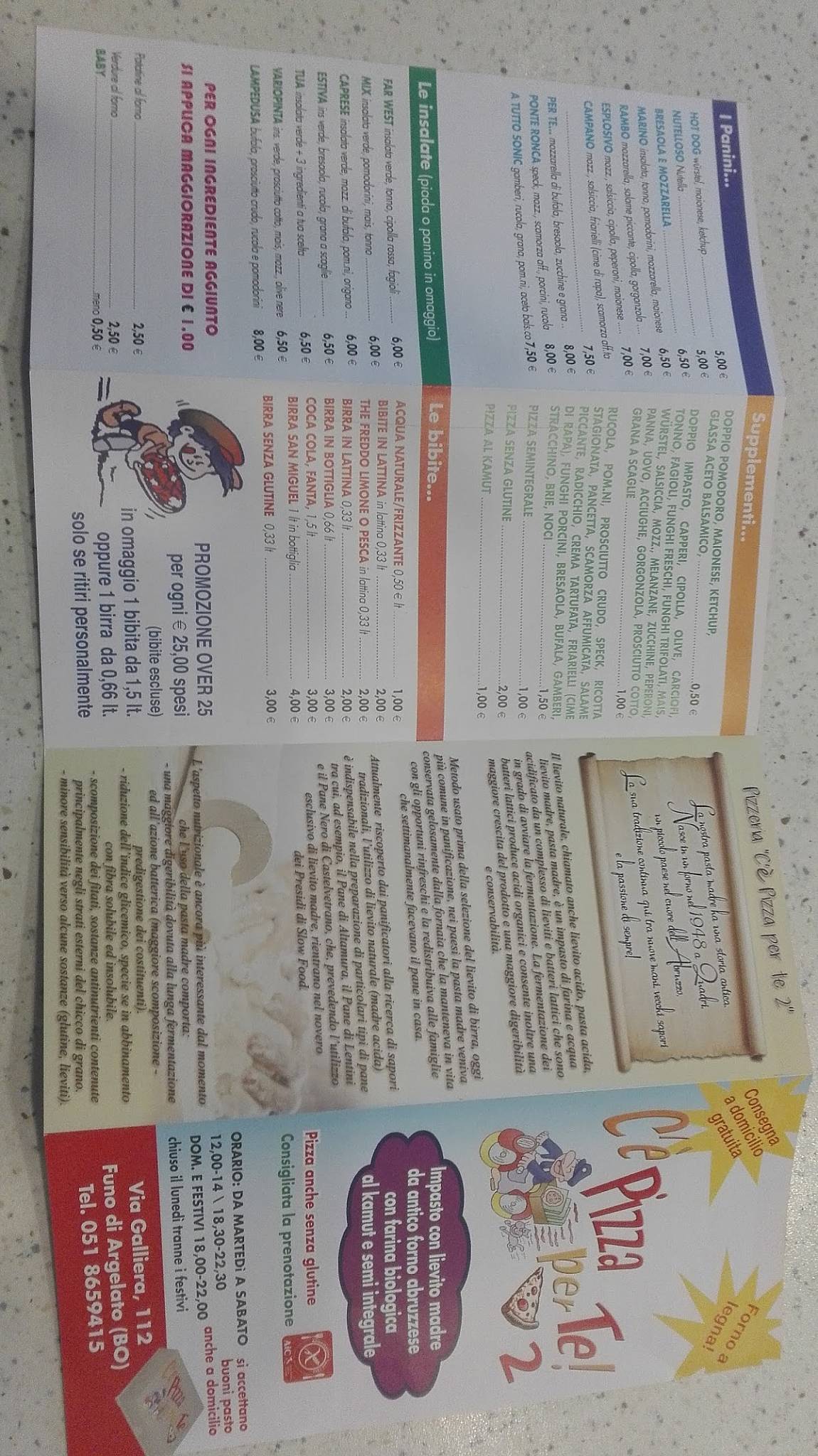 Menu di C'è Pizza Per Te 2 