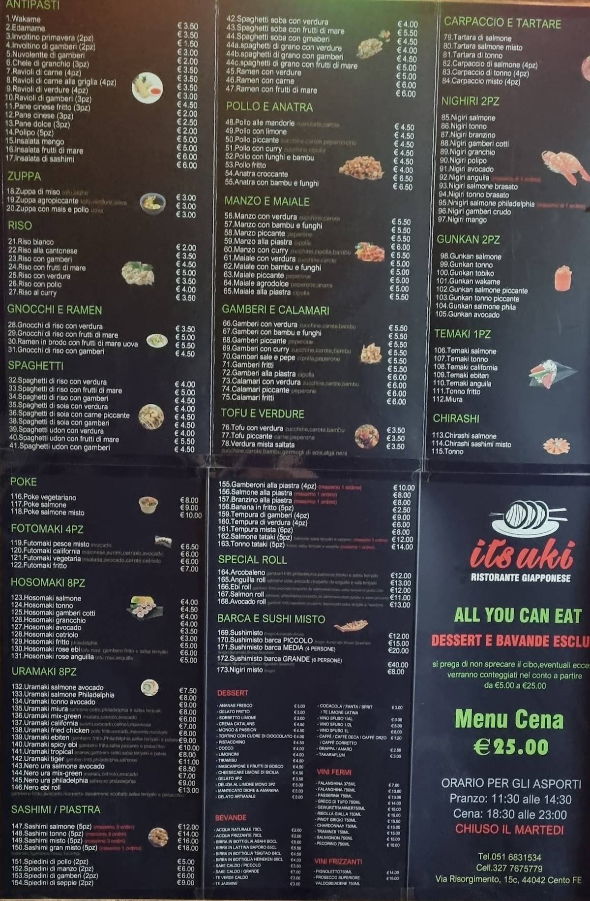 Menu de MARINATE THE RESTAURANT