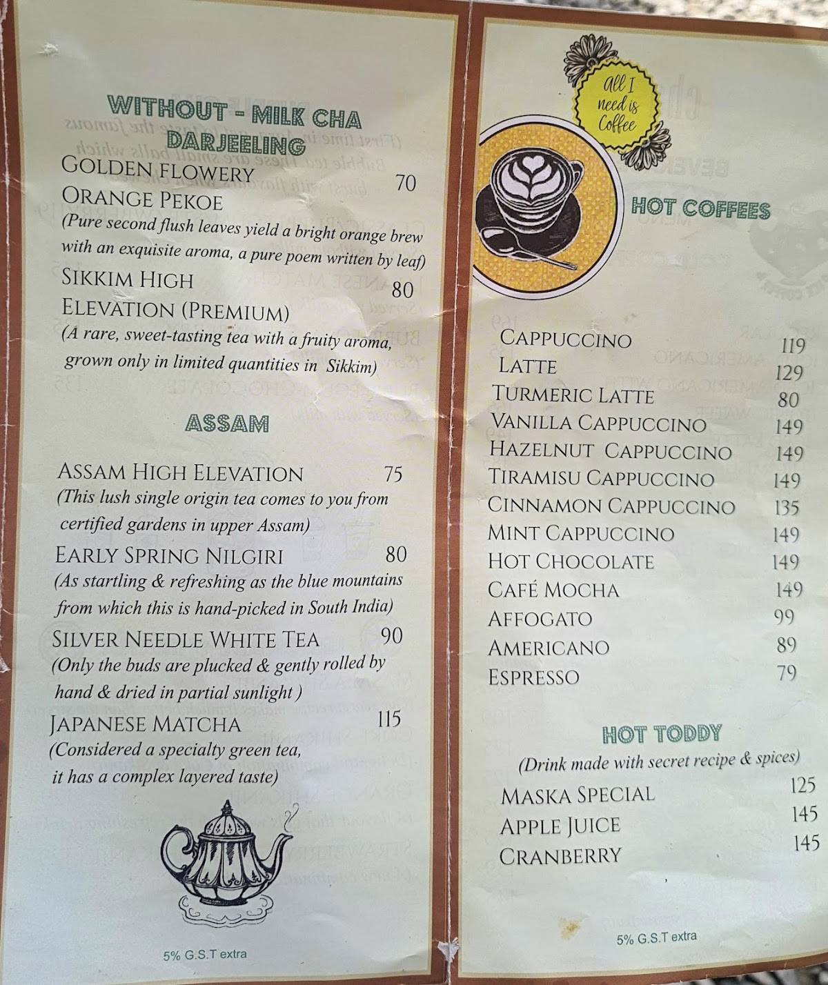 ChaMaska menu