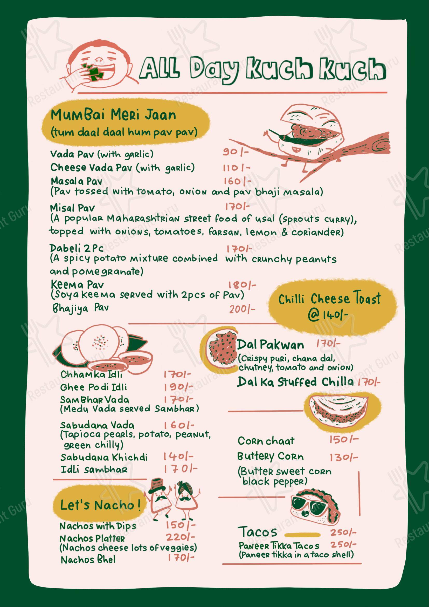 Chaisa Cafe - Menu
