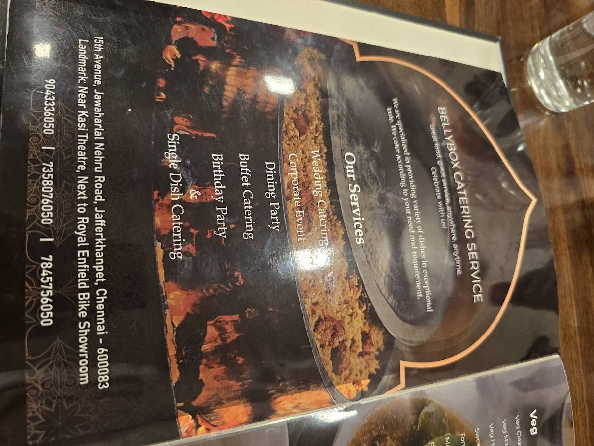 Belly Box - Ashok Nagar menu